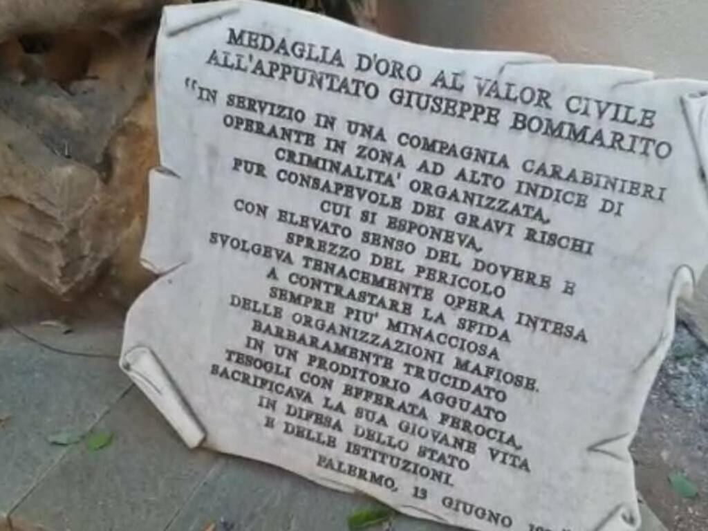 Balestrate ricorda l’appuntato Bommarito, assassinato nella strage mafiosa di via Scobar