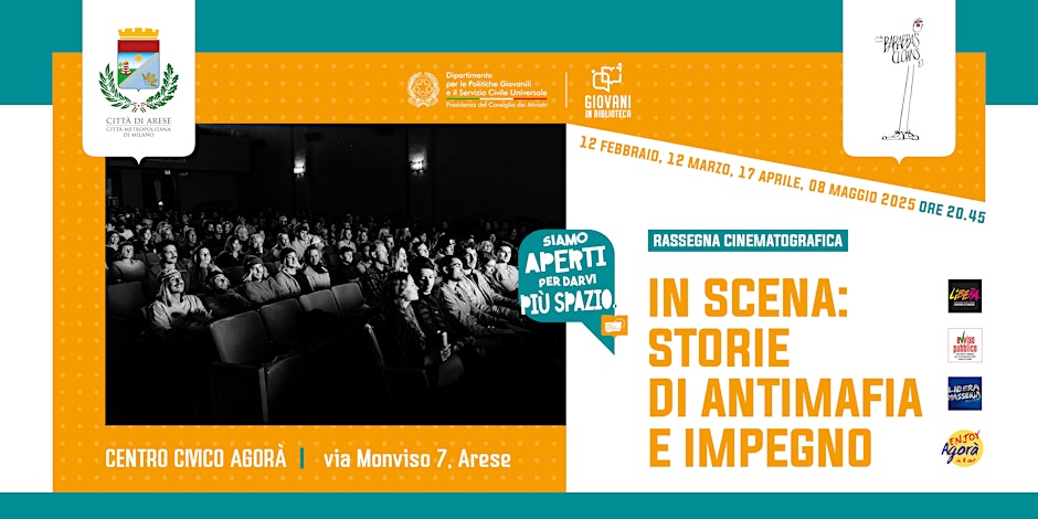 “In scena: storie di antimafia e impegno”, parte la rassegna cinematografica ad Arese (MI)