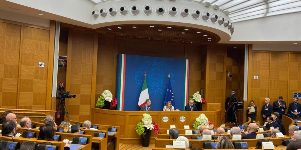 La conferenza stampa della Presidente del Consiglio