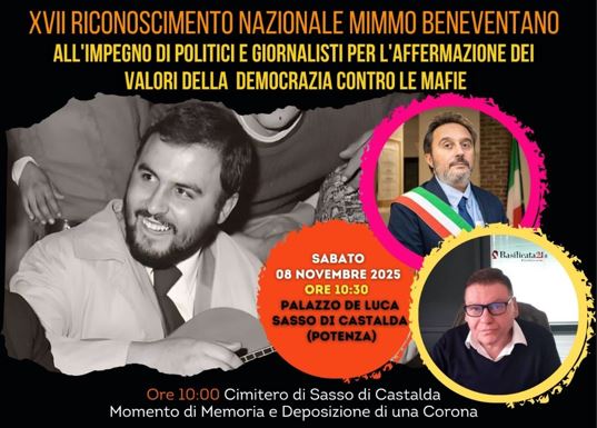 Riconoscimento ”Mimmo Beneventano”: sabato 8 novembre la XVII edizione