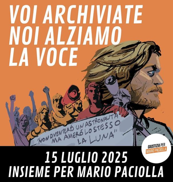 “Voi archiviate, noi alziamo la voce”. Insieme per Mario Paciolla