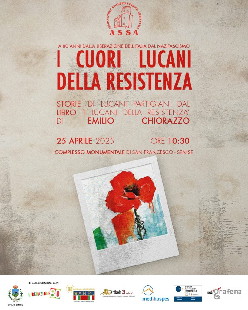 “I cuori lucani della Resistenza”, Senise (PZ) venerdì 25 aprile