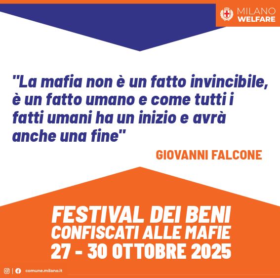 Festival dei Beni confiscati, Milano 27/30 ottobre 2025