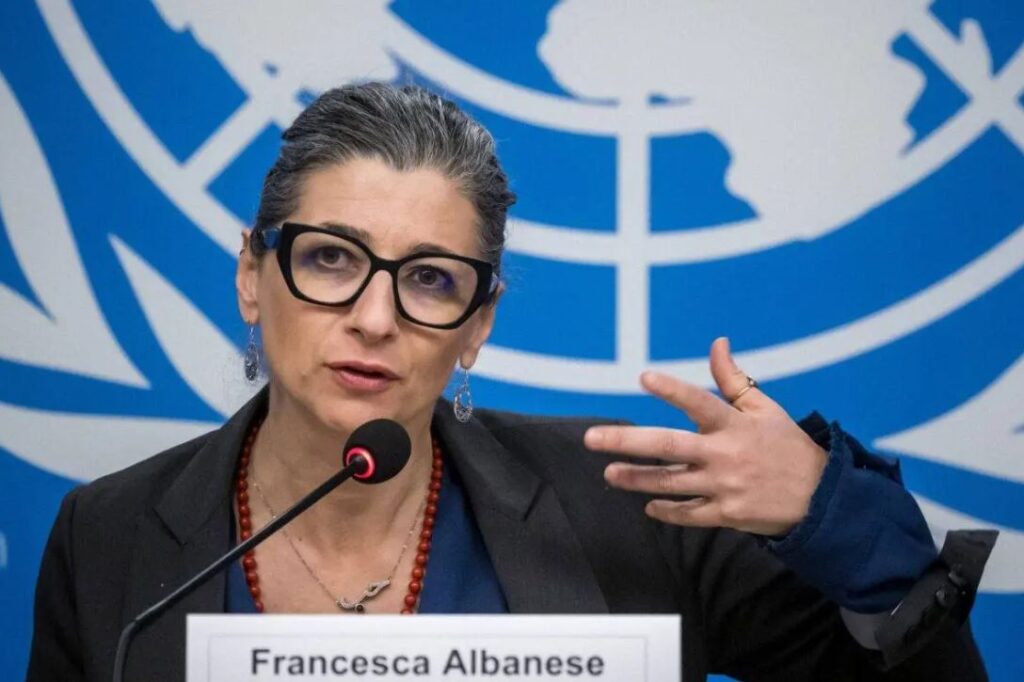 Sanzioni Usa contro Francesca Albanese: “Vergognoso affronto alla giustizia internazionale”
