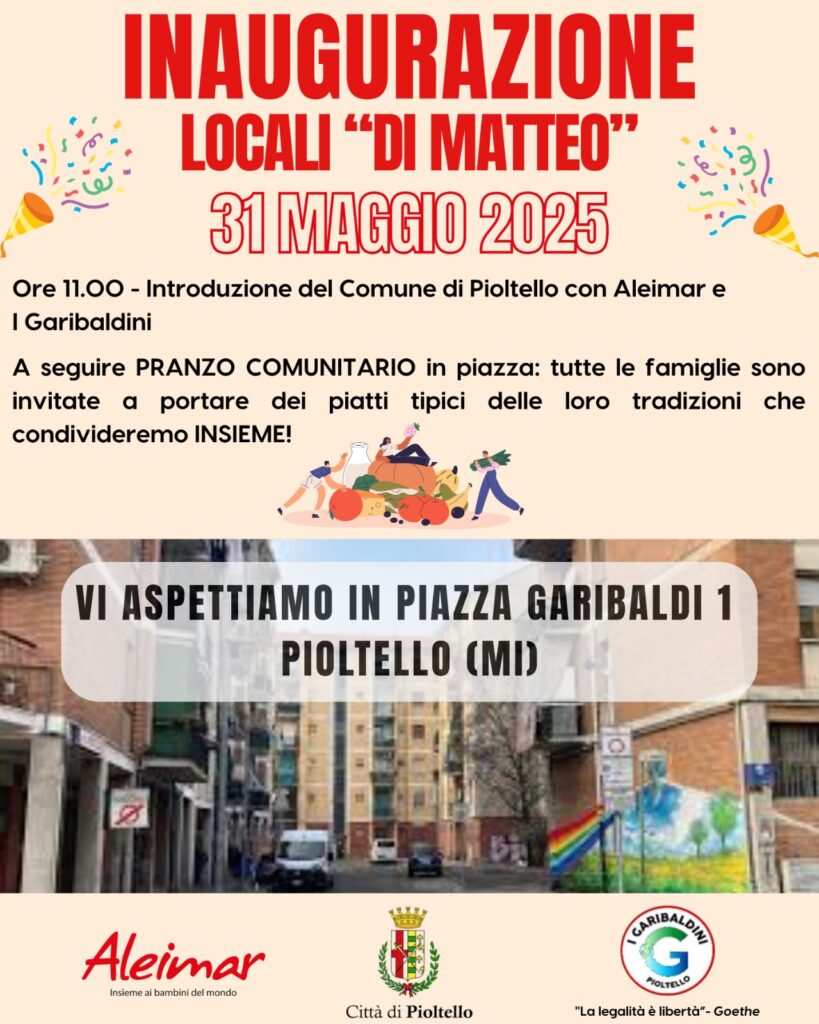 Pioltello (MI) 31 maggio, inaugurazione bene confiscato intitolato a Giuseppe Di Matteo