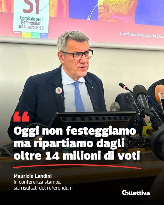 Referendum senza quorum. Cgil: “La battaglia per i diritti continua”