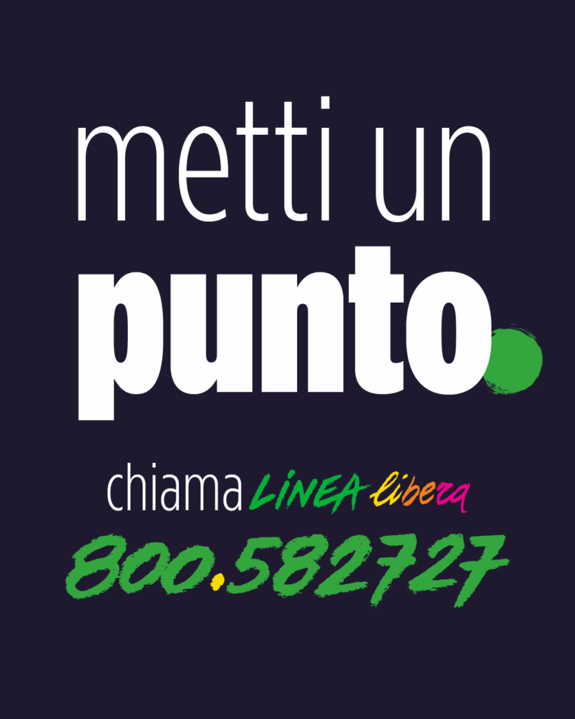Metti un punto. Chiama LineaLibera