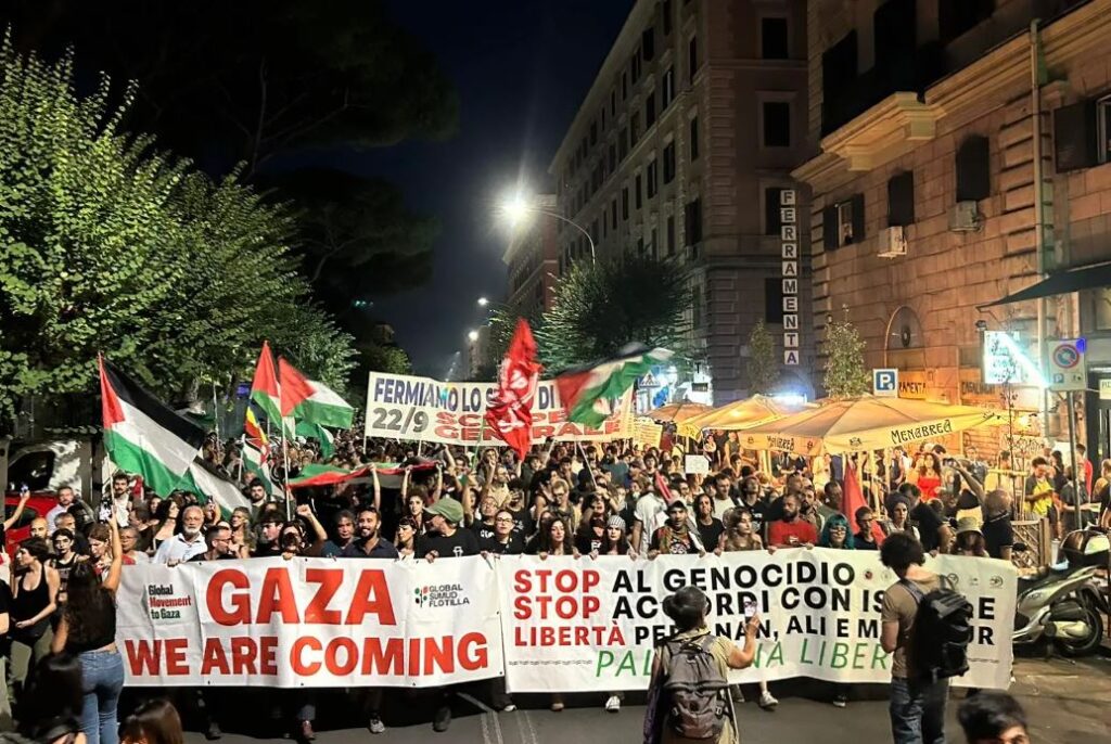 Manifestazione per gaza