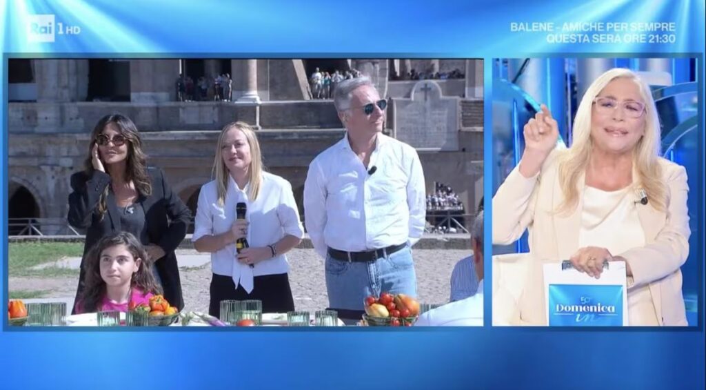 Usigrai: «Meloni a ‘Domenica In’ uno spot elettorale»