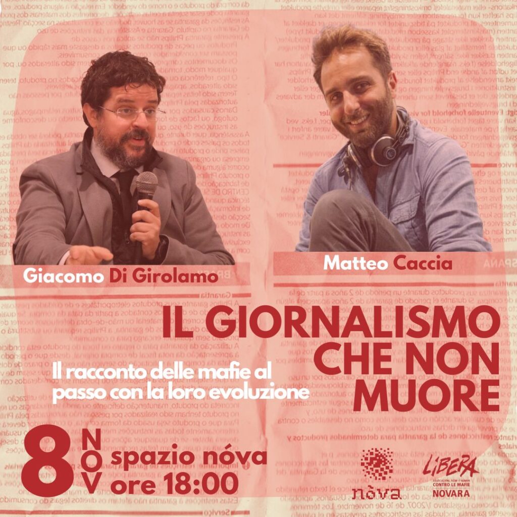 “Il giornalismo che non muore”, Novara 8 novembre