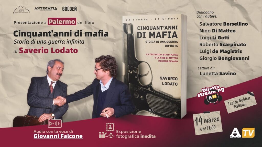 Palermo, 14 Marzo: presentazione del libro ”Cinquant’anni di mafia”