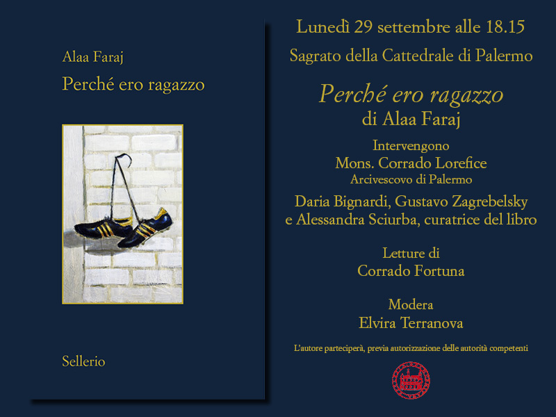 Palermo, 29 settembre: presentazione del libro ‘Perché ero ragazzo’