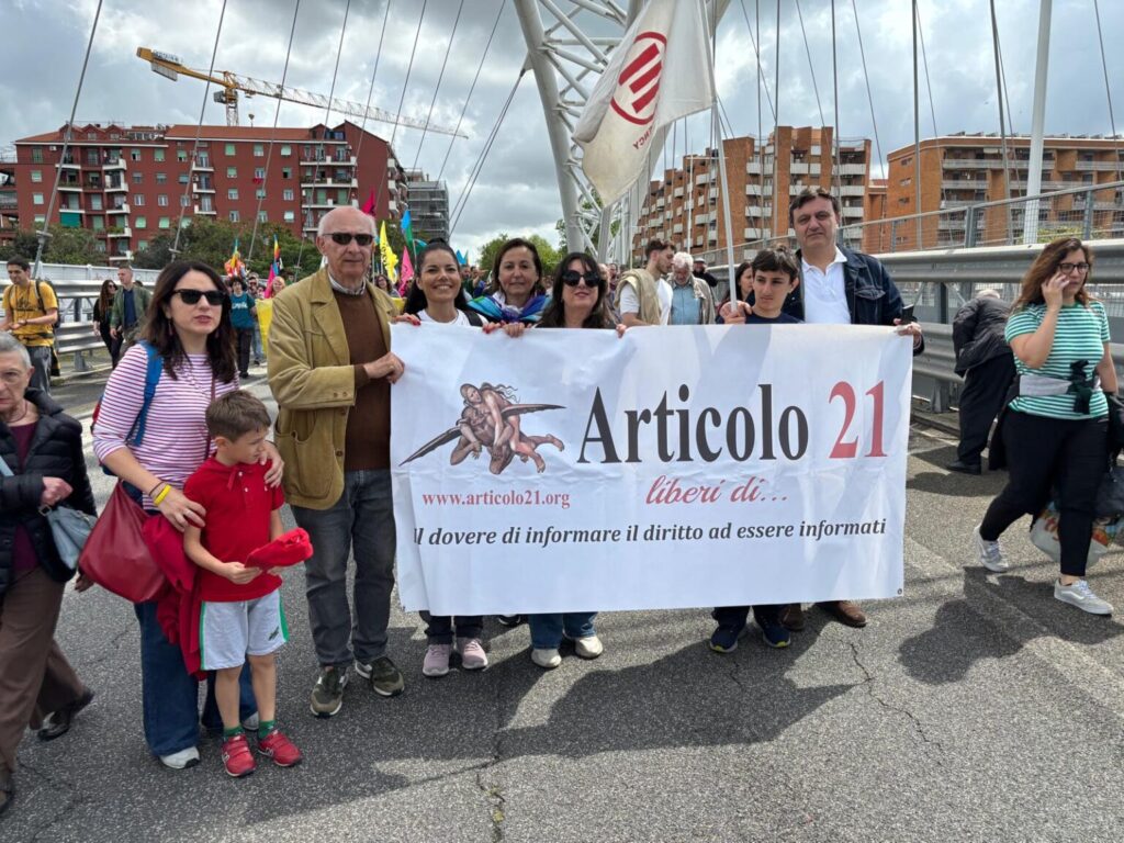Articolo 21 alla Marcia della Liberazione di Roma