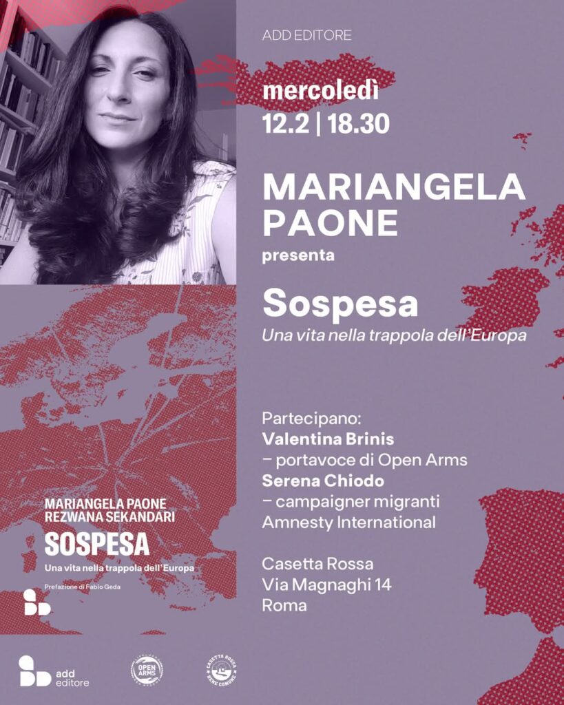 Roma 12 febbraio, presentazione del libro “Sospesa”