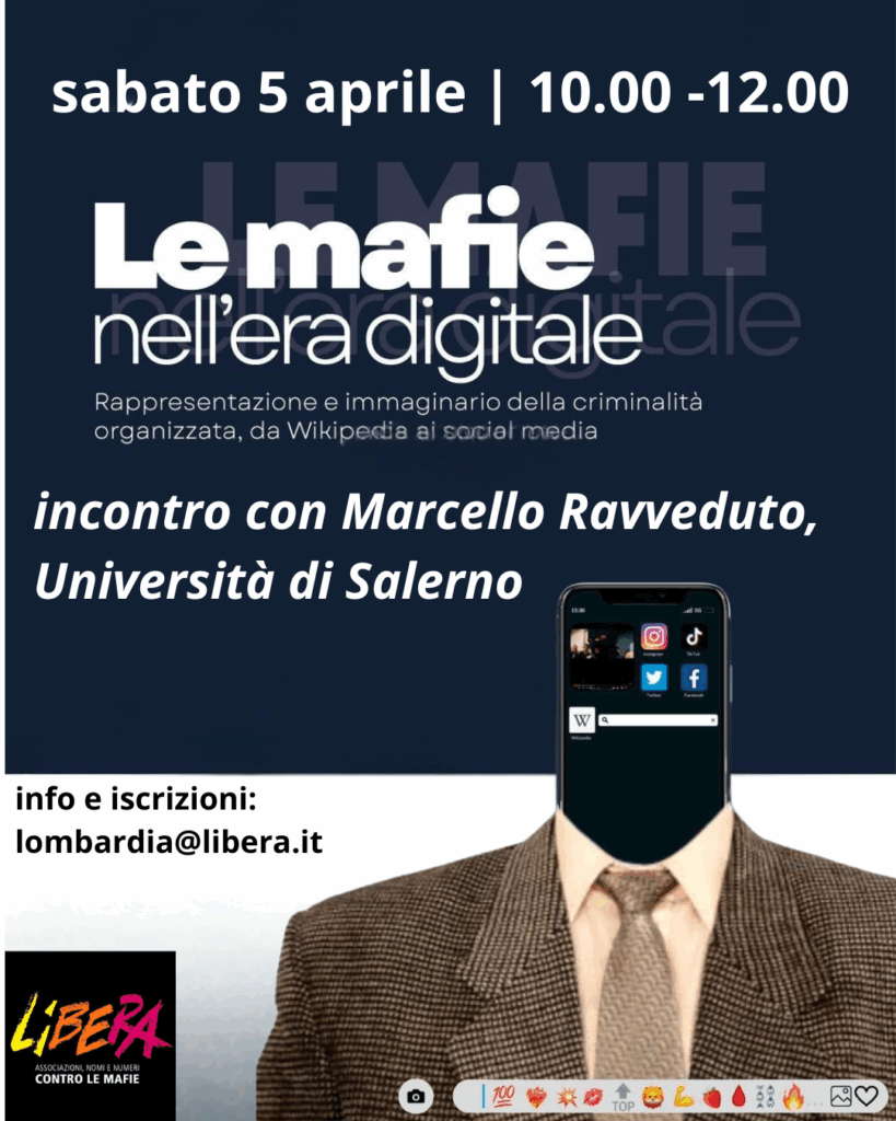 “Le mafie nell’era digitale”, seminario on line sabato 5 aprile con Marcello Ravveduto