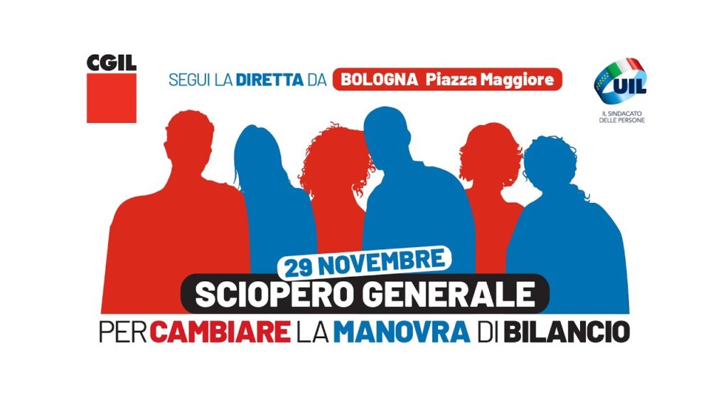Sciopero generale, tutte le piazze del 29 novembre