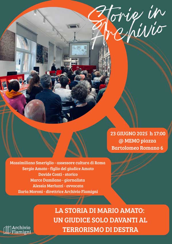 Roma, 23 Giugno – La storia di Mario Amato: un giudice solo davanti al terrorismo di destra