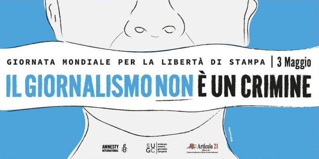 Giornata internazionale della libertà di stampa, due eventi il 3 e il 5 maggio con il SUGC