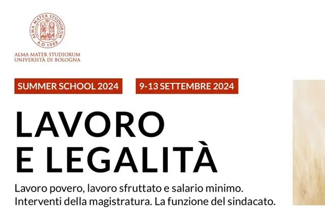 Settima edizione Summer School ‘Lavoro e Legalità’, Bologna 9/13 settembre