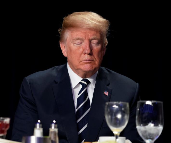 La preghiera di Trump